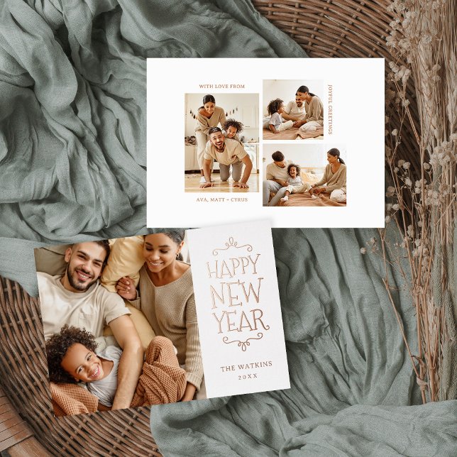 Carte De Vœux En Aluminium Bonne année 4 Photo (Créateur téléchargé)