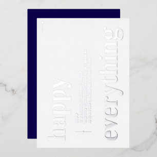 Carte De Vœux En Aluminium Business Christmas BlueHappy Tout Entreprise