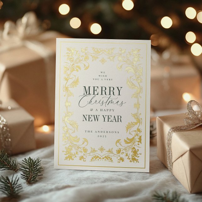 Carte De Vœux En Aluminium Cadre à filigrane (Créateur téléchargé)