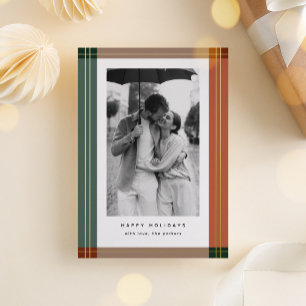 Carte De Vœux En Aluminium Cadres de Noël à terre modernes Photo de Noël