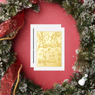 Carte De Vœux En Aluminium Christmas time