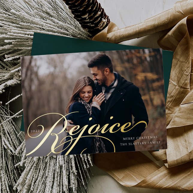 Carte De Vœux En Aluminium Classique | Rejoice Photo (Créateur téléchargé)