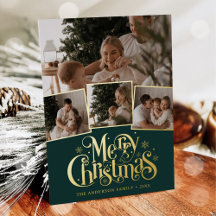 Collage photo de Noël écriture