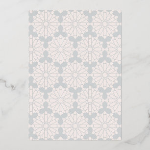 Carte De Vœux En Aluminium Conception d'art islamique élégant