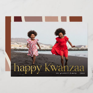 Carte De Vœux En Aluminium Connexion   Photo complète Kwanzaa