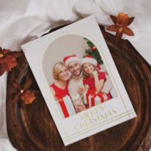 Elégant Arc Personnalisé Photo de famille Noël