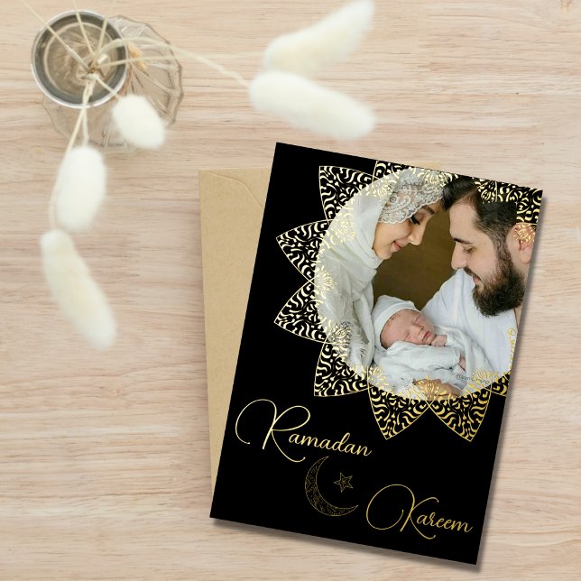 Carte De Vœux En Aluminium Elégant Islamique Mandala Ramadan Kareem Photo (Créateur téléchargé)