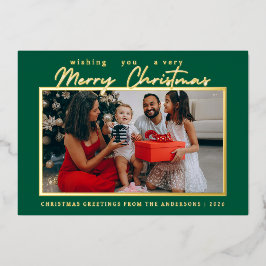 Carte De Vœux En Aluminium Elegant Modern Minimal Christmas | Modern Family