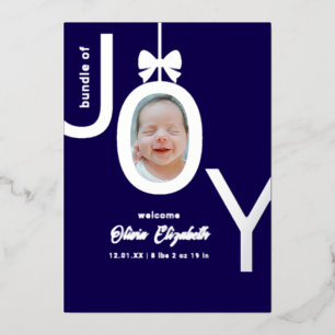 Carte De Vœux En Aluminium Faisceau de JOIE Photo en feuille d'argent véritab