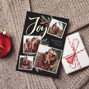 Carte De Vœux En Aluminium Ferme Holly   Christmas Photo Collage