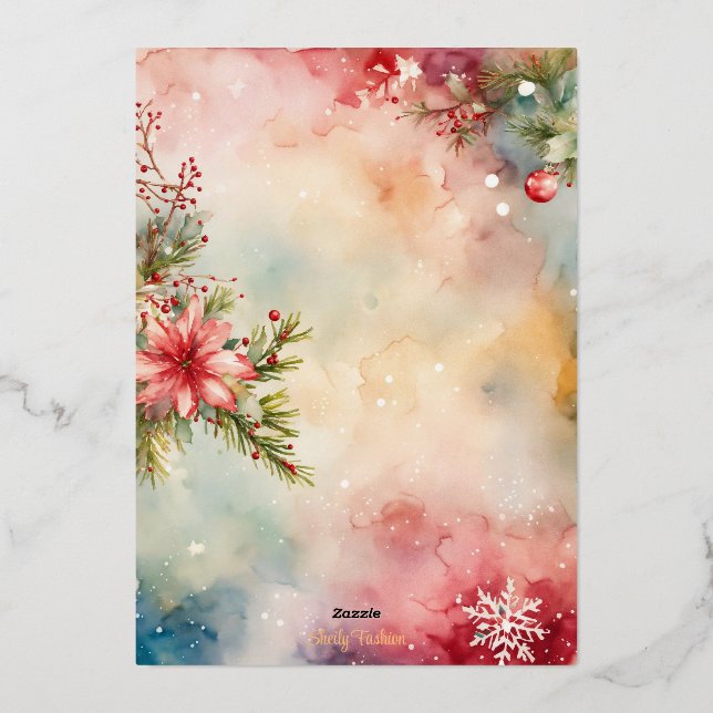 Carte De Vœux En Aluminium Festiders Wonders Premium Greeting Cards (Verso)