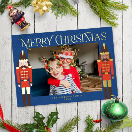 Carte De Vœux En Aluminium Festif Nutcrackers Cadres de Noël Photo