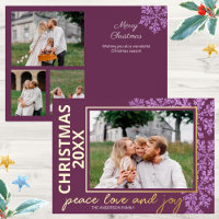 Flocon de neige Plum Bling 4 année photo Chic Or