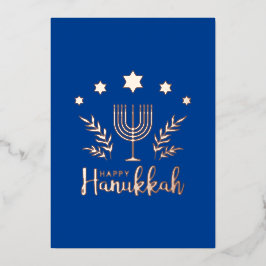 Carte De Vœux En Aluminium Hannukah