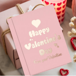 Carte De Vœux En Aluminium Happy Valentine's Day Hearts Cute