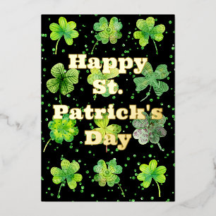 Carte De Vœux En Aluminium Joyeuse Saint-Patrick