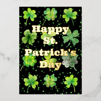Carte De Vœux En Aluminium Joyeuse Saint-Patrick