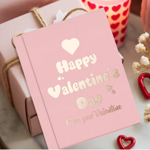 Carte De Vœux En Aluminium Joyeuse Saint-Valentin Cœurs Mignons