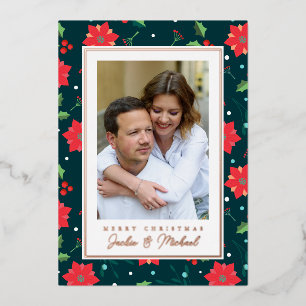 Carte De Vœux En Aluminium JOYEUX NOËL Ajoutez votre photo