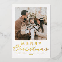 Joyeux Noël Photo Élégant Moderne Feuille