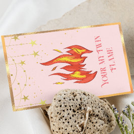 Carte De Vœux En Aluminium Joyeux Valentin Flamme jumelle Saint-Valentin