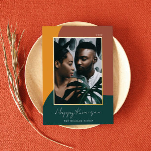 Carte De Vœux En Aluminium Joyful Shades photo verticale Kwanzaa