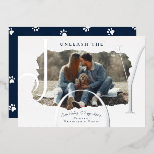 Carte De Vœux En Aluminium Libérez Joy Pet Photo