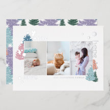 Loy Joy Hope Pastel Christmas Tree Forest 3 Photo