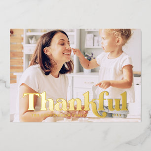 Carte De Vœux En Aluminium Merci Bon thanksgiving moderne pays rustique