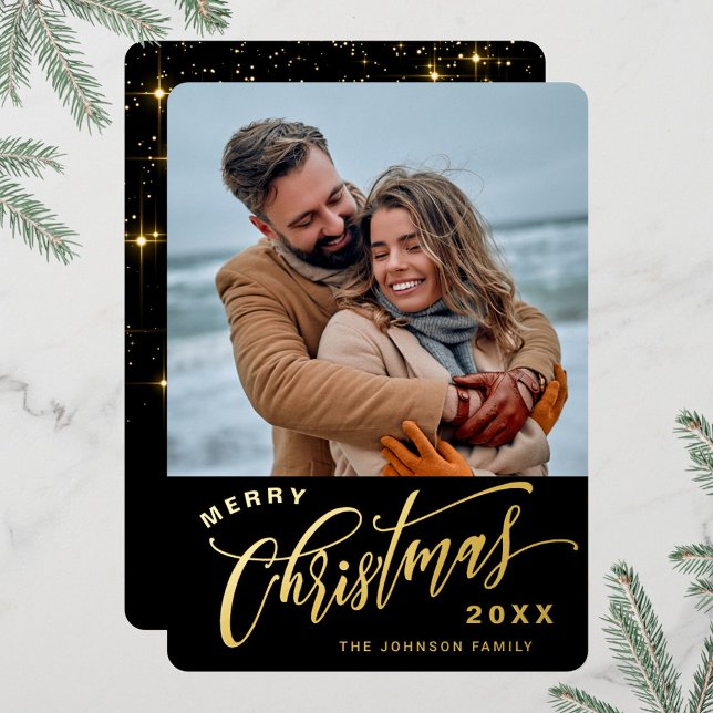 Carte De Vœux En Aluminium Mini-étincelle de Noël Gold (Créateur téléchargé)