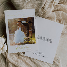 Carte De Vœux En Aluminium Minuscule huile mariée Petit Merci de Noël