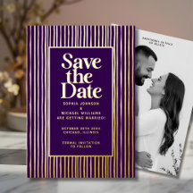 Modern Save the Date Photo Modèle modifiable