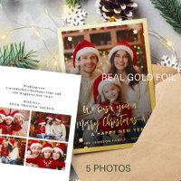 Montage photo moderne rouge 5 Joyeux Noël