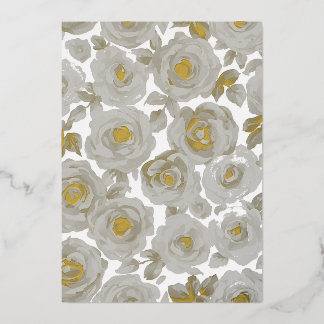 Carte De Vœux En Aluminium Motif floral