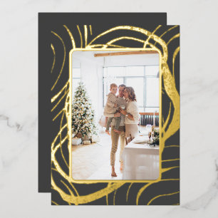 Carte De Vœux En Aluminium Noël photo étonnant et sophistiqué