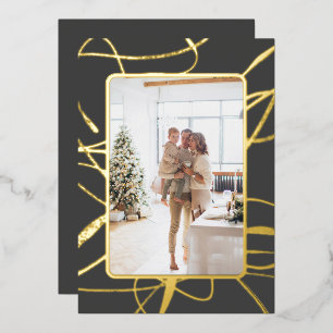 Carte De Vœux En Aluminium Noël photo étonnant et sophistiqué