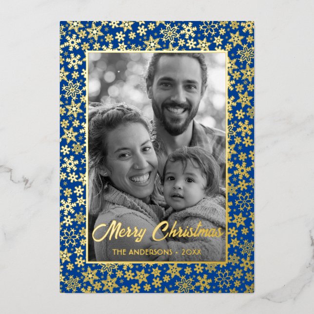 Carte De Vœux En Aluminium Photo de famille | Convertir automatiquement l'ima (Recto)
