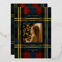 Photo Préppy Tartan Rouge Et Vert Vintage