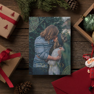Carte De Vœux En Aluminium Photo simple moderne élégante Engagée   Noël
