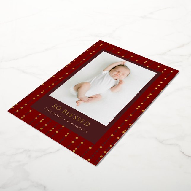 Carte De Vœux En Aluminium Polka si bienheureuse (Rotation)