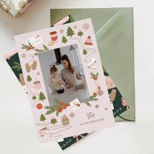 Carte De Vœux En Aluminium Quelques-unes de nos choses de Noël préférées amus