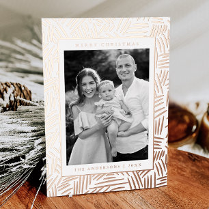 Carte De Vœux En Aluminium Rose en pointillé Gold Photo