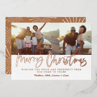 Rust white script Noël 2 photo Holiday