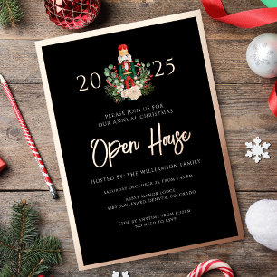 Carte De Vœux En Aluminium Script de la fête de Noël