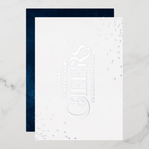 Carte De Vœux En Aluminium Simples et élégants voeux de Noël