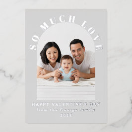 Carte De Vœux En Aluminium So Much Lovely Valentine's Day Family Photo Modern