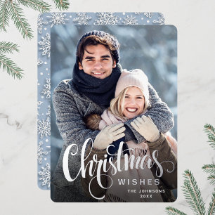 Carte De Vœux En Aluminium Sparkt Joyeux Noël PHOTO Salutation Argent