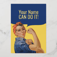 Texte personnalisé Rosie Le Riveter