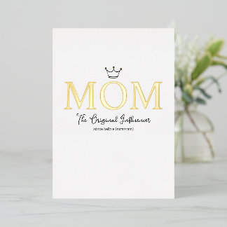 Carte De Vœux En Aluminium The Original Influencer Mom