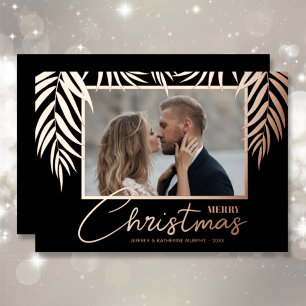 Carte De Vœux En Aluminium Topique Joyeux Noël Photo